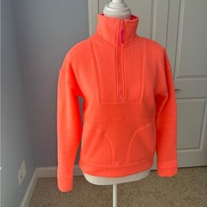 Vineyard Vines Retro Half Zip in bright coral size XXS